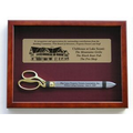 Burgundy Ceremonial Scissors Display Case for 20" Ceremonial Scissors